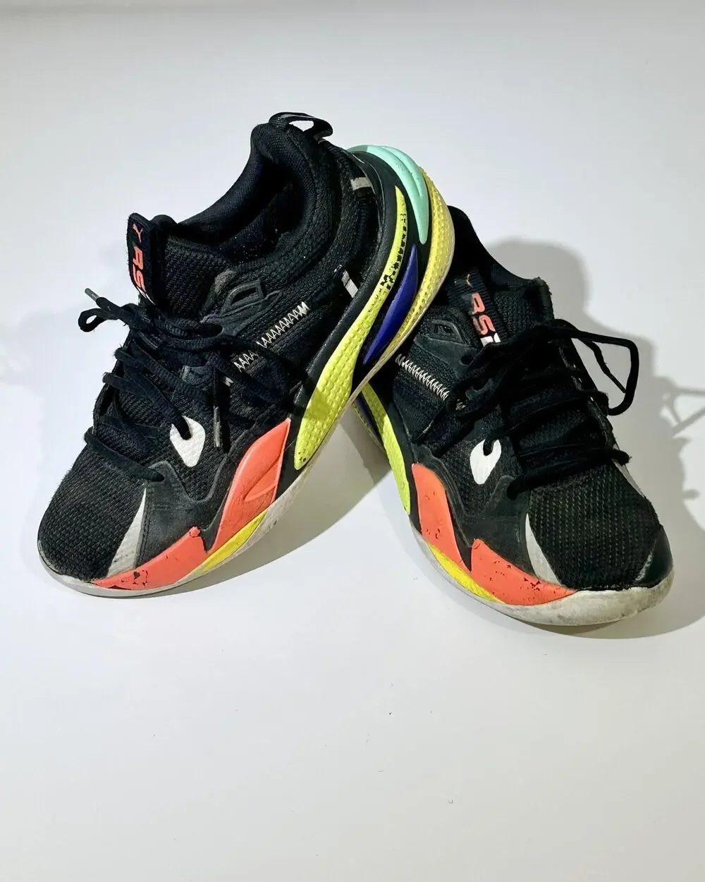 Puma Rs Dreamer Jr Mens Basketball Shoes Size 6.5 Black Red Athletic Sneakers